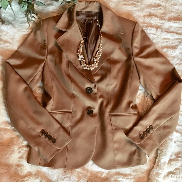 NWOT Ann Taylor Tan Suit Jacket - Picture 2 of 6